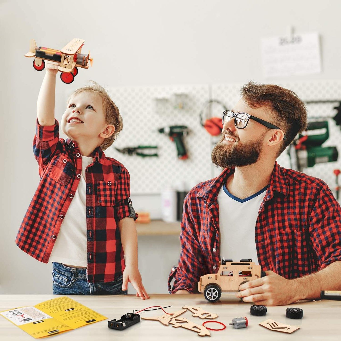 Bravie Minimalist Wooden 3D Vehicle Mechanical Building Kit for Teens and Adults