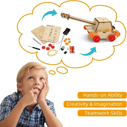 Bravie Minimalist Wooden 3D Vehicle Mechanical Building Kit for Teens and Adults