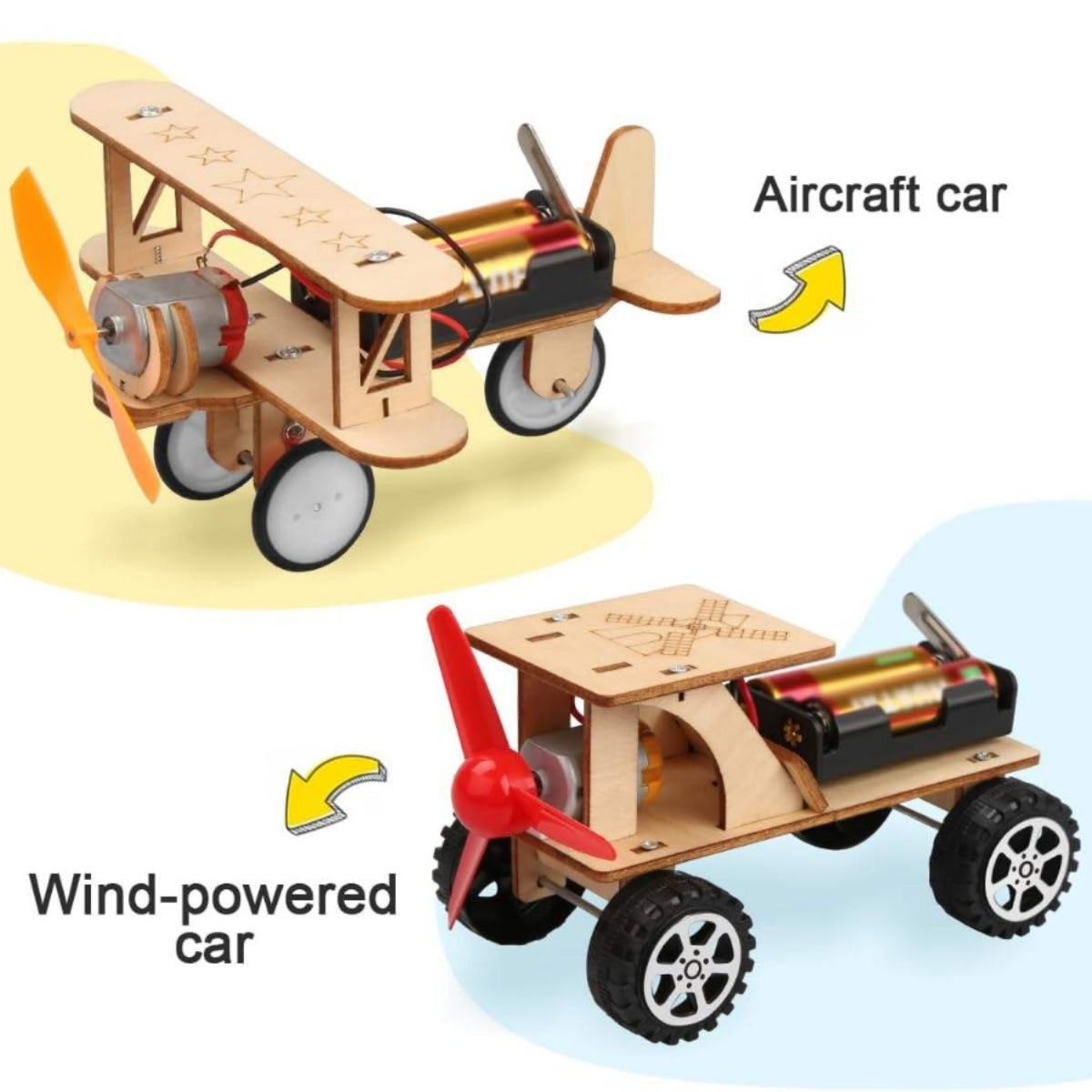 Bravie Minimalist Wooden 3D Vehicle Mechanical Building Kit for Teens and Adults